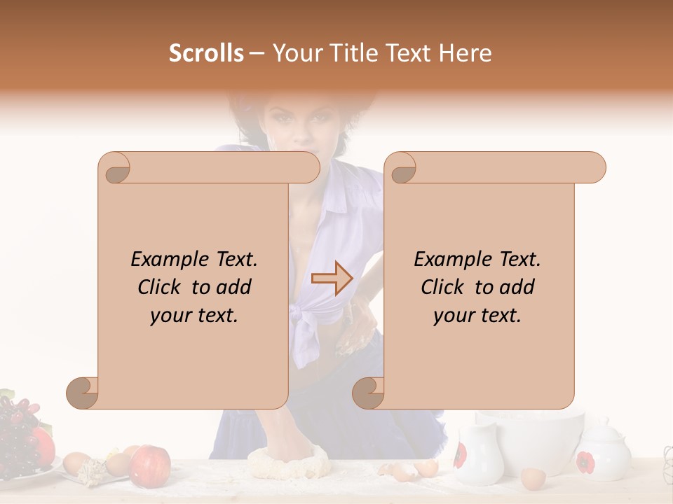 Glamur Table Dough PowerPoint Template