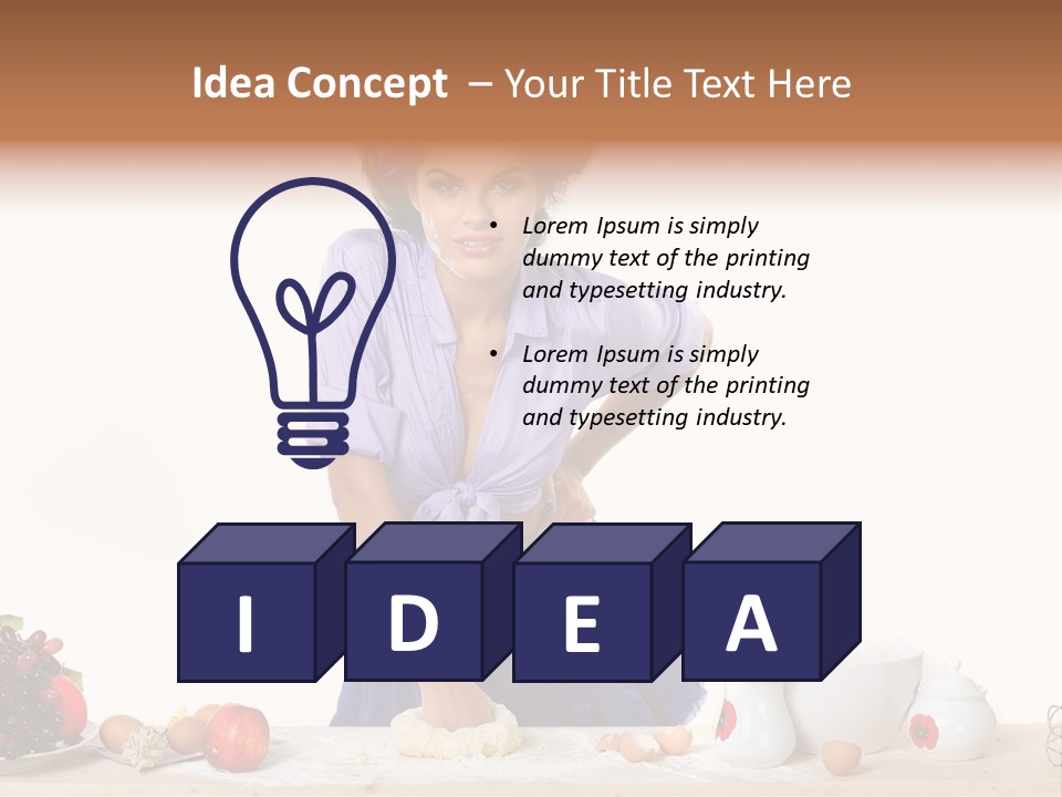 Glamur Table Dough PowerPoint Template