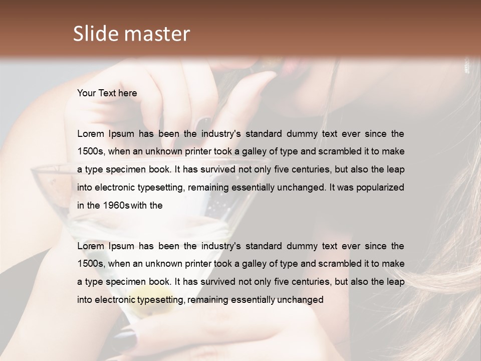 Blue Sexy Eyes PowerPoint Template