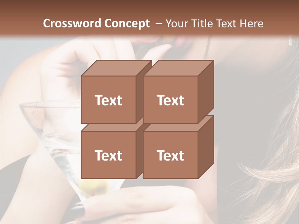 Blue Sexy Eyes PowerPoint Template