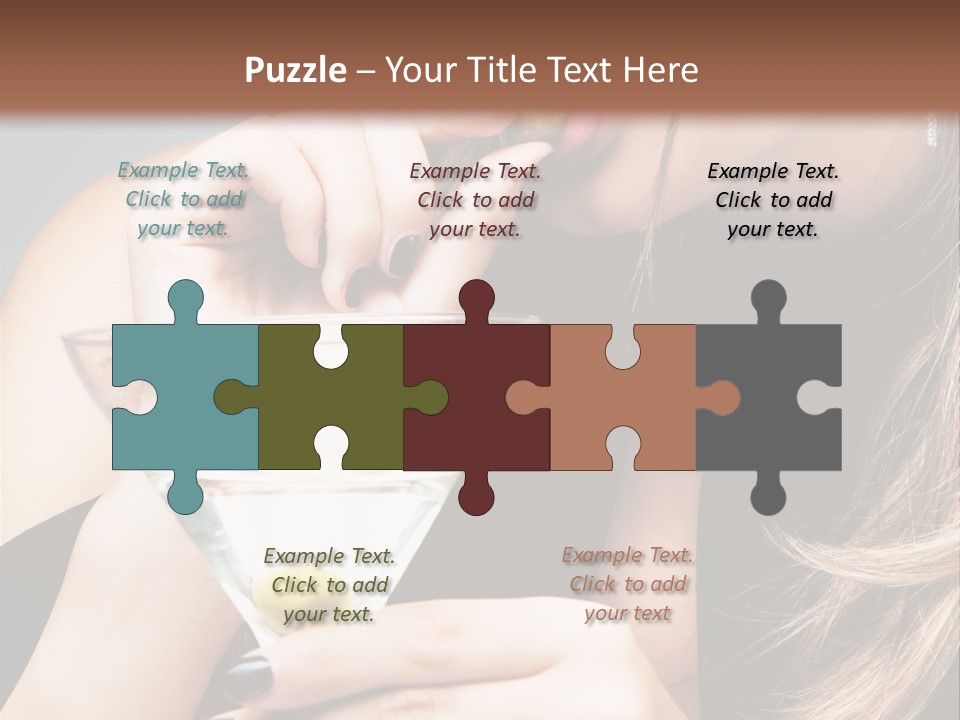 Blue Sexy Eyes PowerPoint Template