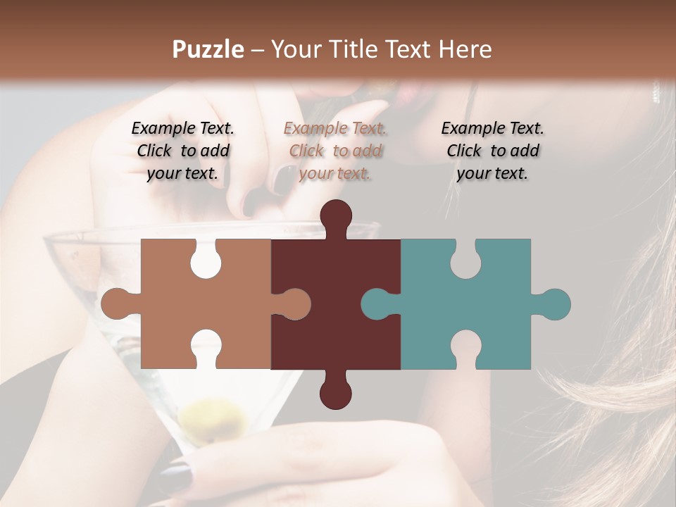 Blue Sexy Eyes PowerPoint Template