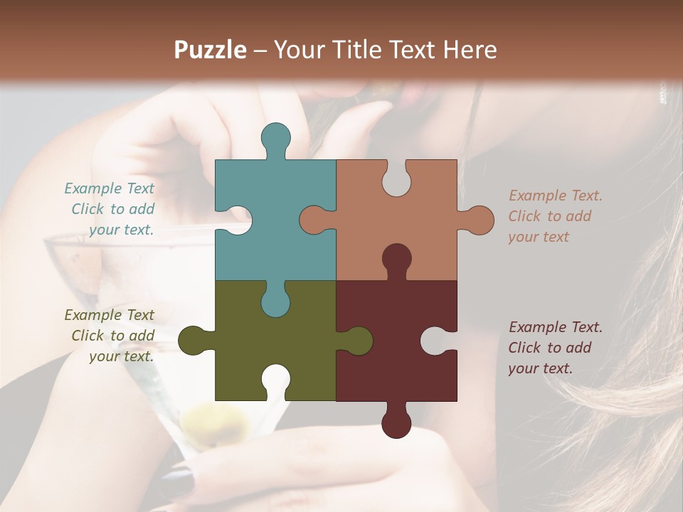 Blue Sexy Eyes PowerPoint Template