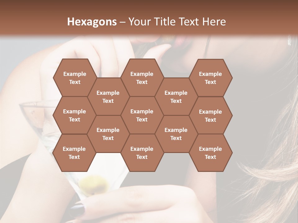 Blue Sexy Eyes PowerPoint Template