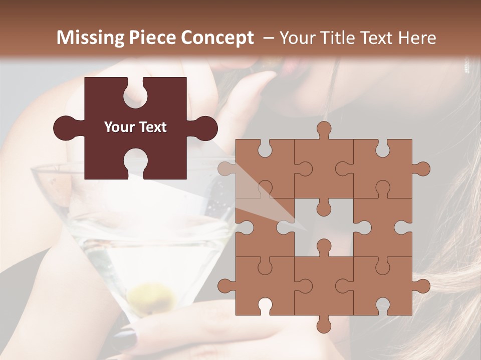 Blue Sexy Eyes PowerPoint Template