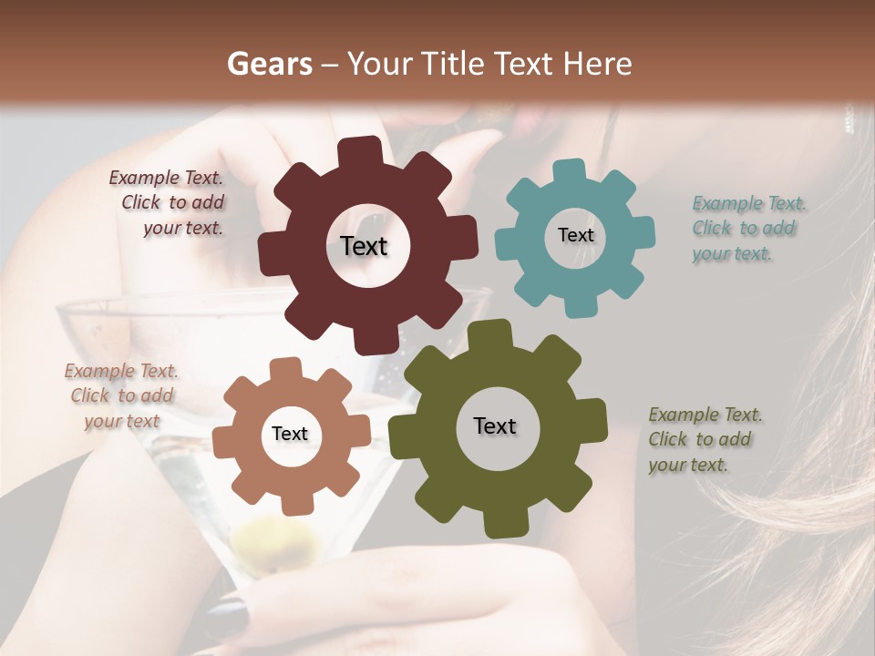 Blue Sexy Eyes PowerPoint Template