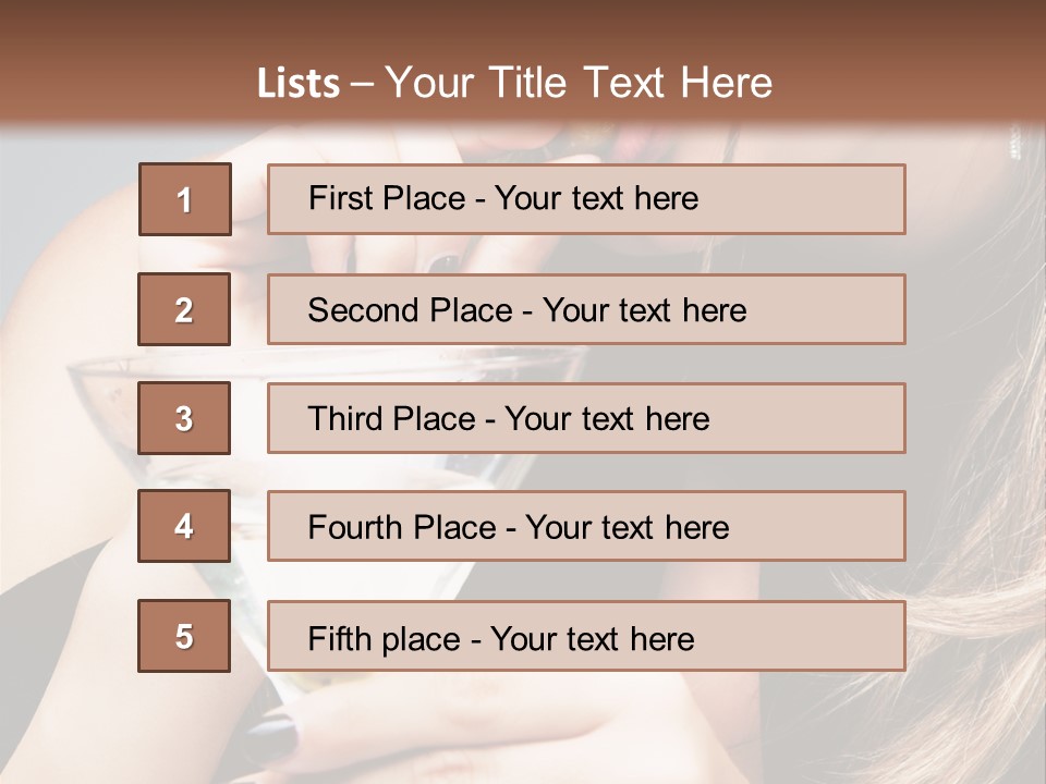 Blue Sexy Eyes PowerPoint Template