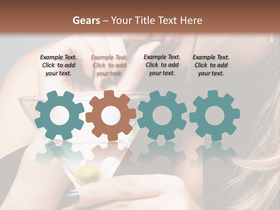 Blue Sexy Eyes PowerPoint Template