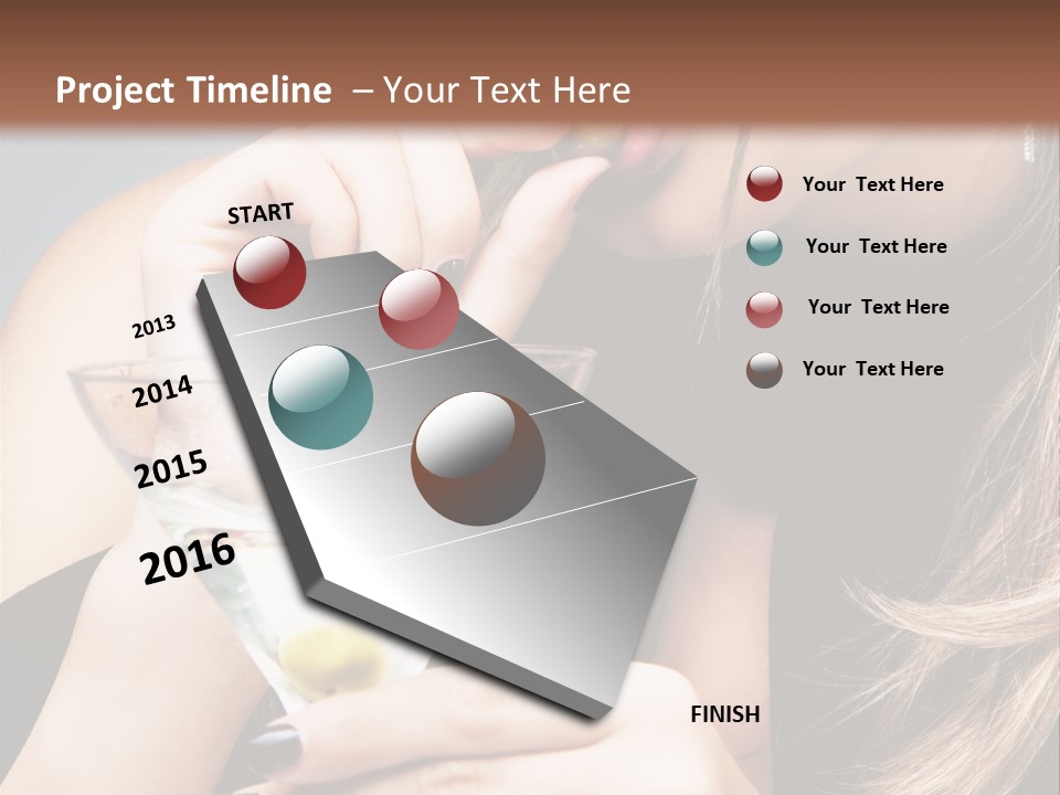 Blue Sexy Eyes PowerPoint Template