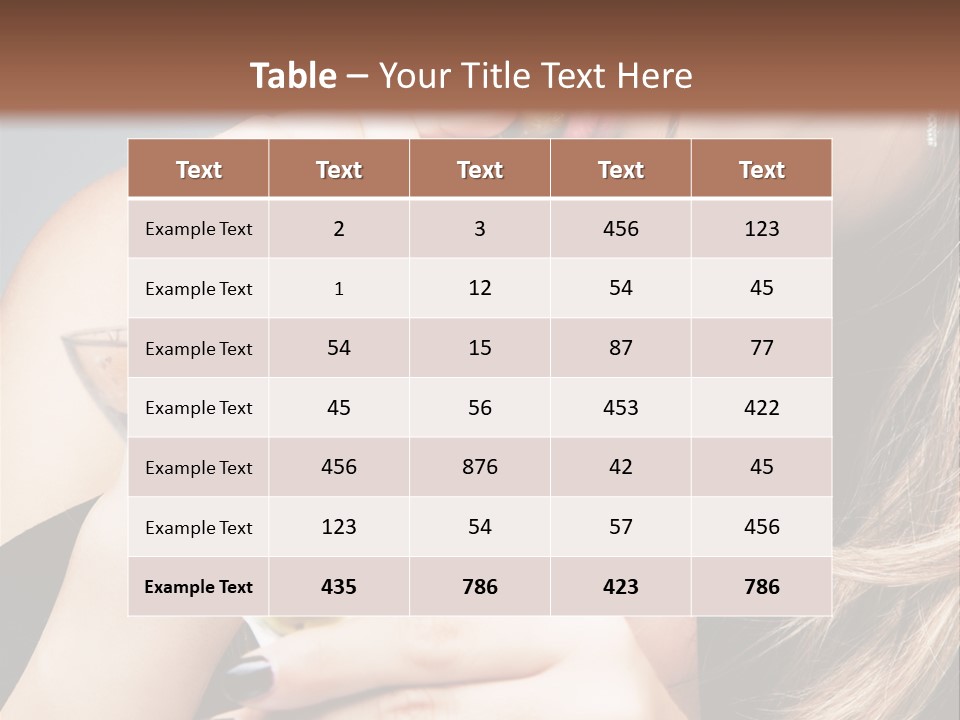 Blue Sexy Eyes PowerPoint Template