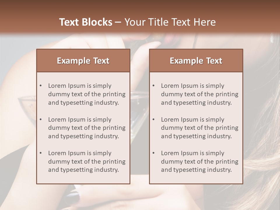 Blue Sexy Eyes PowerPoint Template