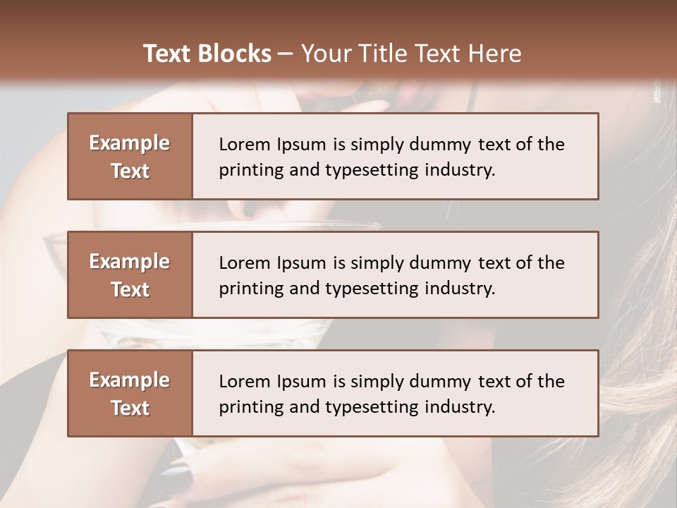 Blue Sexy Eyes PowerPoint Template