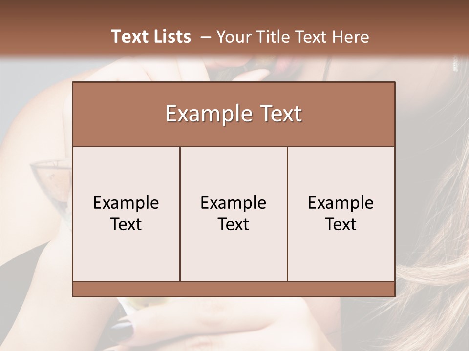 Blue Sexy Eyes PowerPoint Template