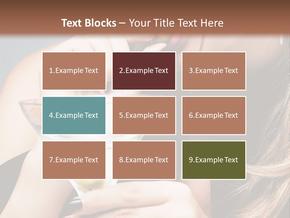 Blue Sexy Eyes PowerPoint Template