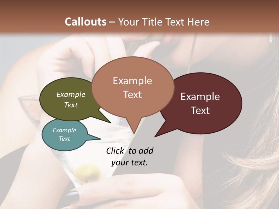 Blue Sexy Eyes PowerPoint Template