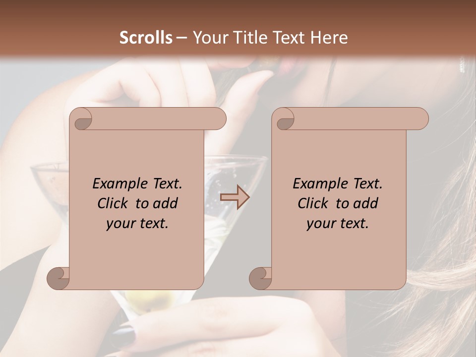 Blue Sexy Eyes PowerPoint Template