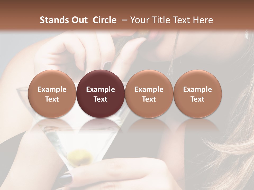 Blue Sexy Eyes PowerPoint Template