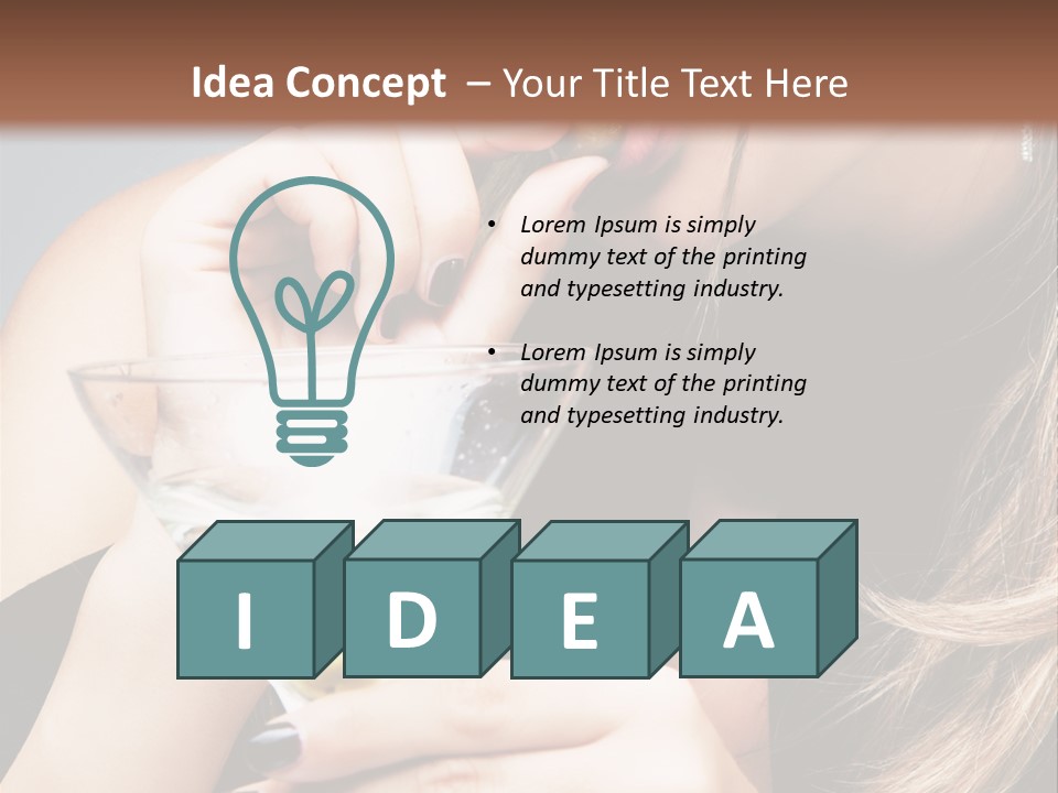 Blue Sexy Eyes PowerPoint Template