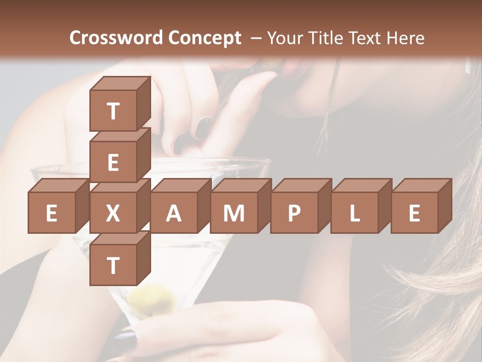 Blue Sexy Eyes PowerPoint Template