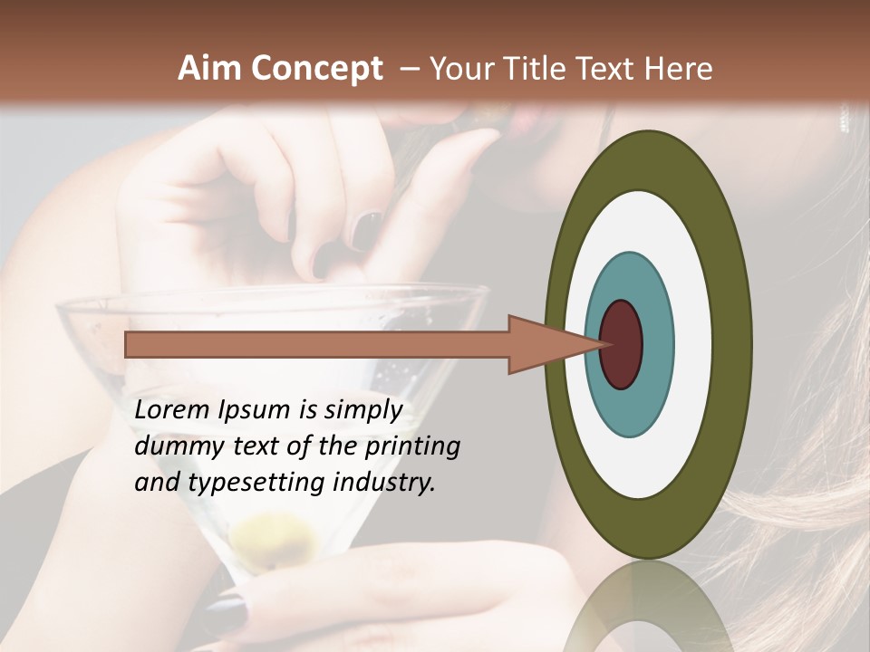 Blue Sexy Eyes PowerPoint Template