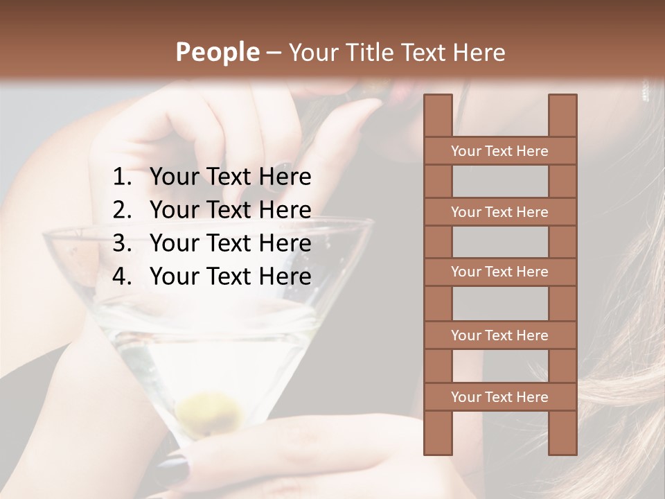 Blue Sexy Eyes PowerPoint Template