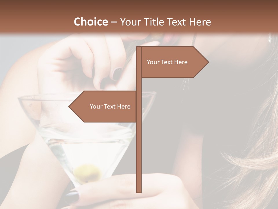 Blue Sexy Eyes PowerPoint Template