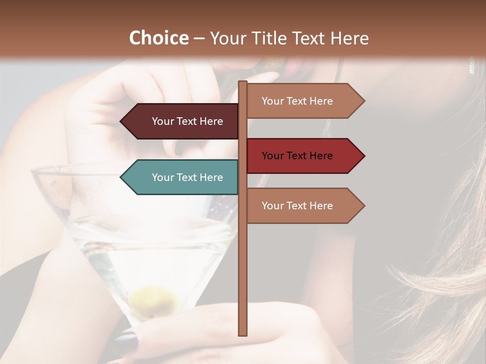 Blue Sexy Eyes PowerPoint Template