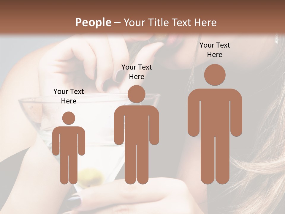 Blue Sexy Eyes PowerPoint Template