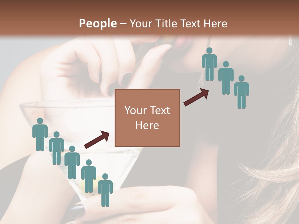 Blue Sexy Eyes PowerPoint Template