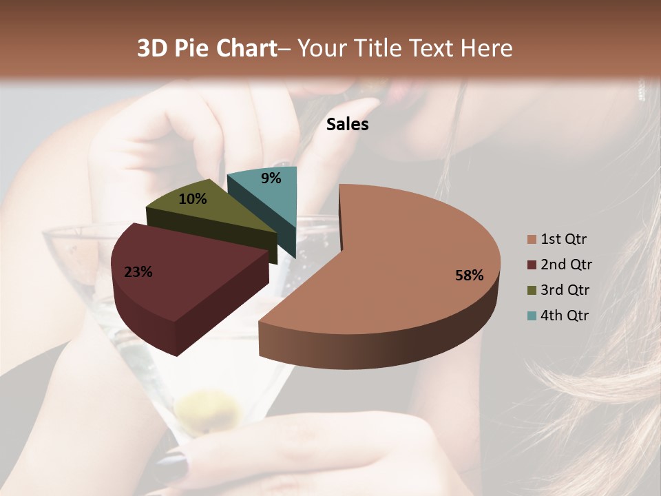 Blue Sexy Eyes PowerPoint Template