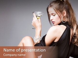 Sexy Green Glass PowerPoint Template