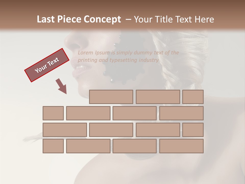 Model Beads Glamour PowerPoint Template