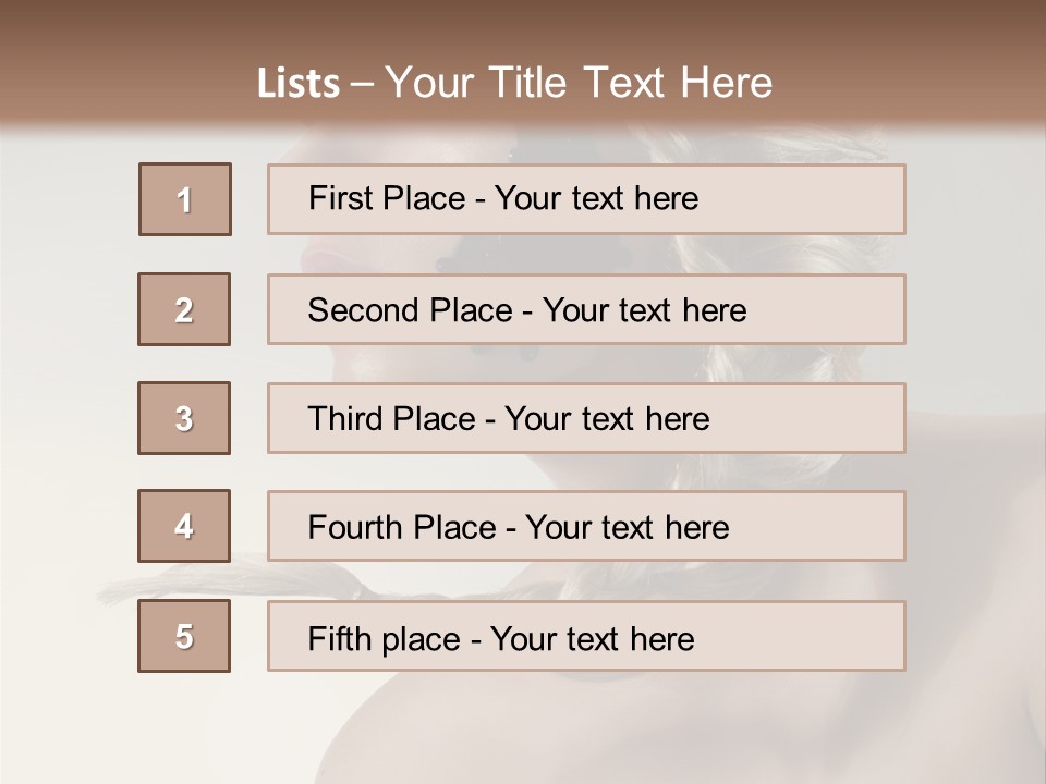 Model Beads Glamour PowerPoint Template