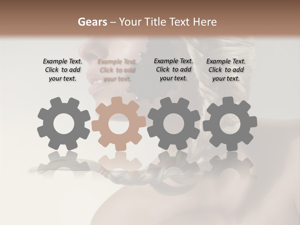 Model Beads Glamour PowerPoint Template