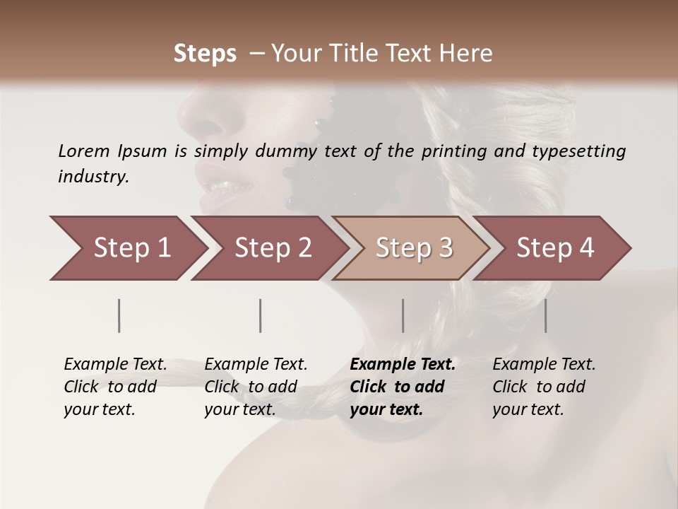 Model Beads Glamour PowerPoint Template