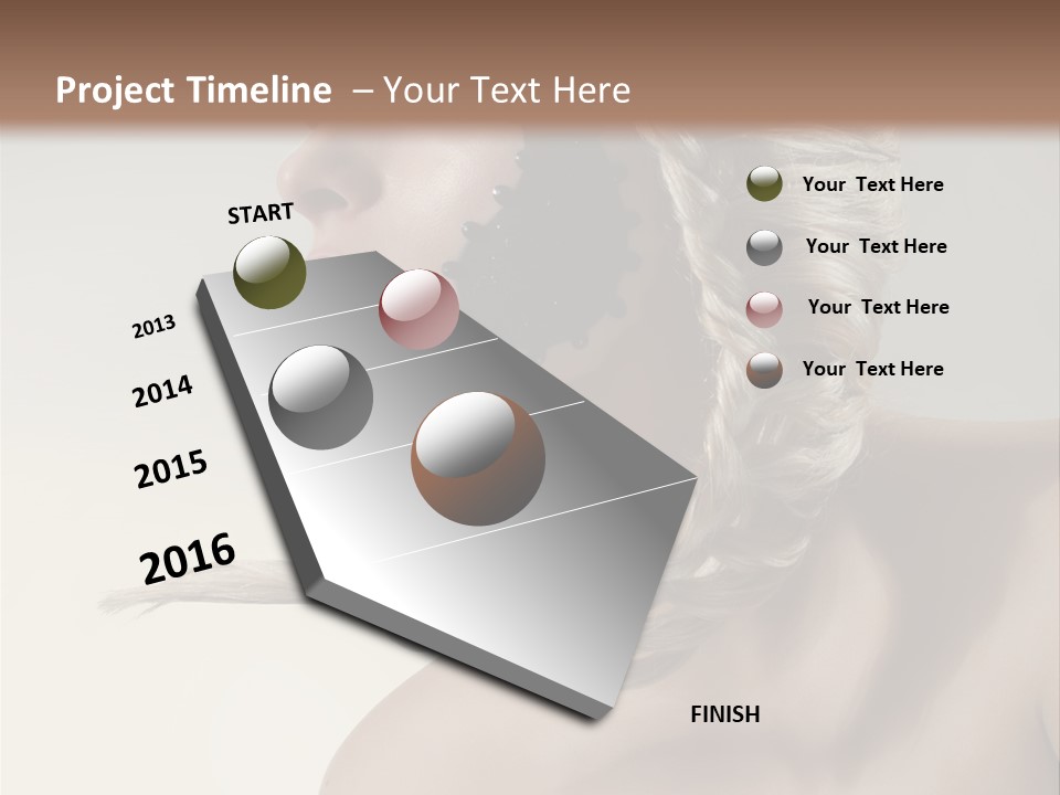 Model Beads Glamour PowerPoint Template