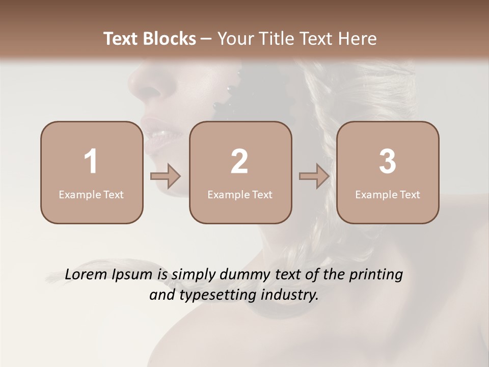 Model Beads Glamour PowerPoint Template