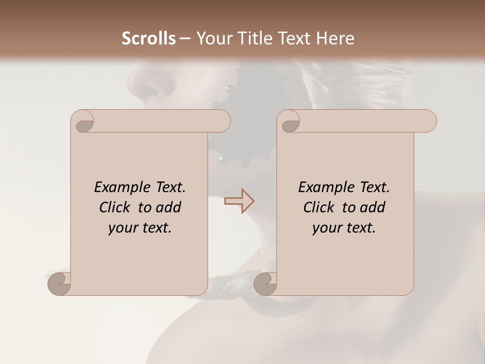 Model Beads Glamour PowerPoint Template