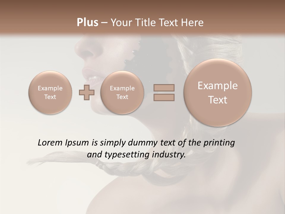 Model Beads Glamour PowerPoint Template