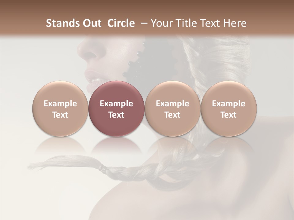 Model Beads Glamour PowerPoint Template