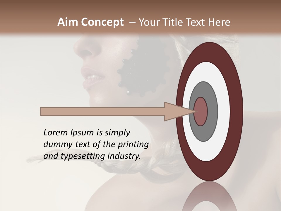 Model Beads Glamour PowerPoint Template