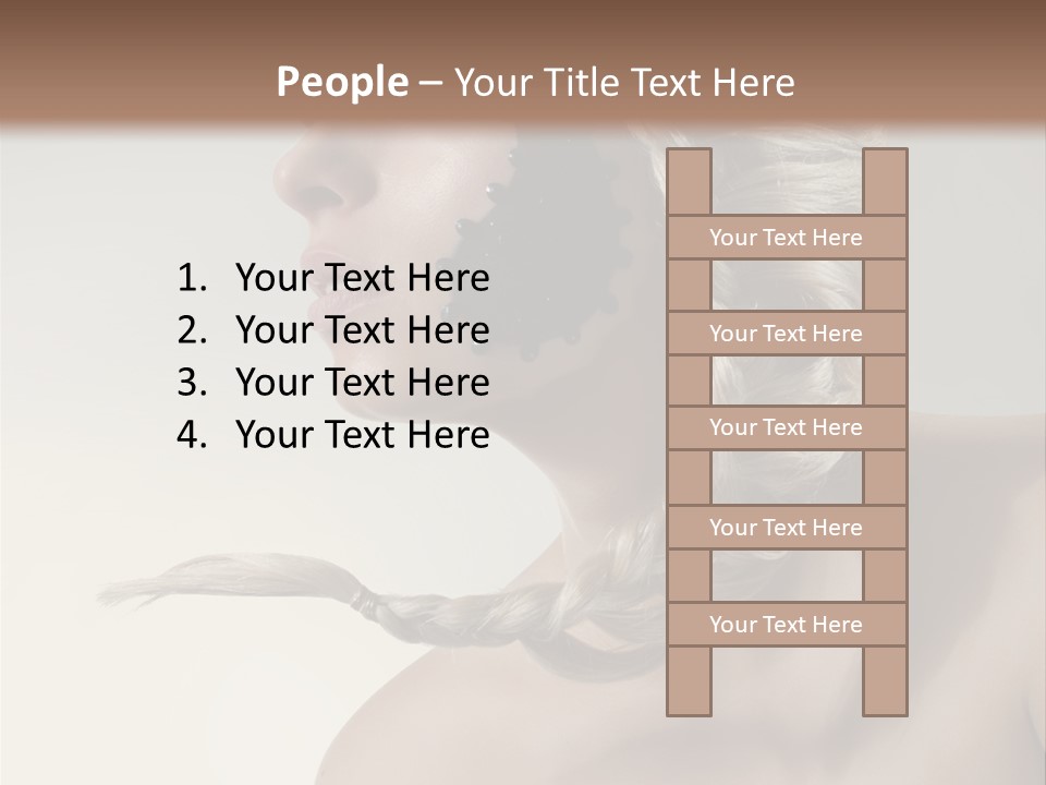 Model Beads Glamour PowerPoint Template