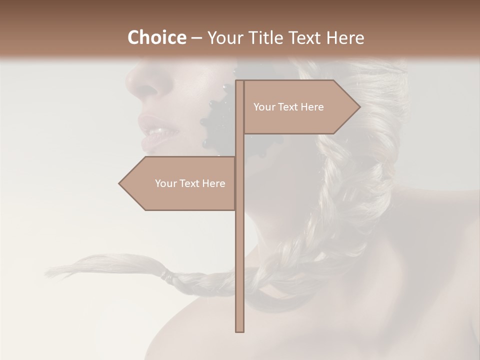 Model Beads Glamour PowerPoint Template