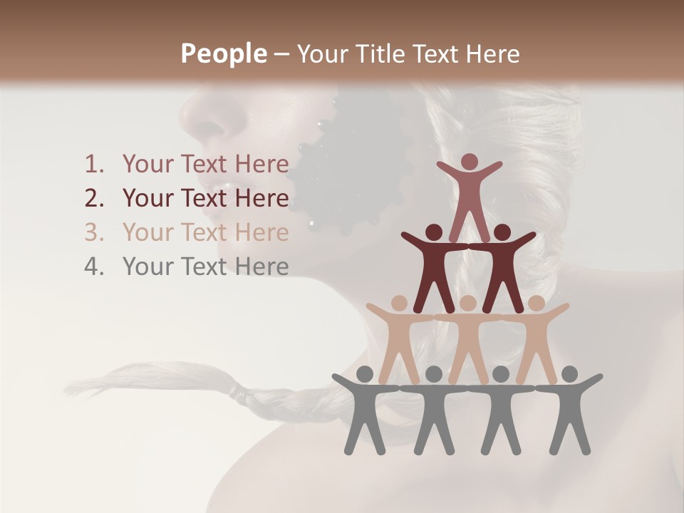 Model Beads Glamour PowerPoint Template