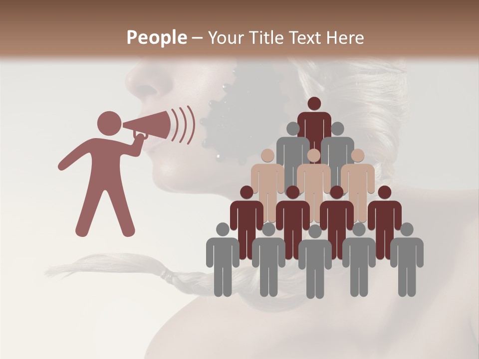 Model Beads Glamour PowerPoint Template