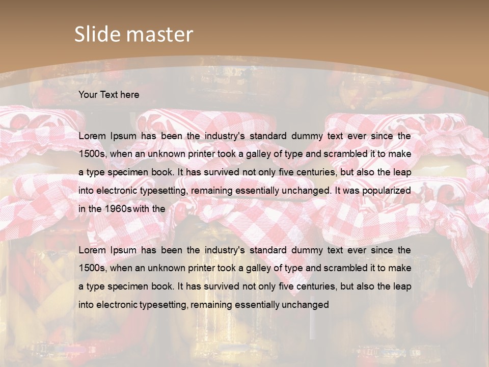 Jar Cooking Spice PowerPoint Template