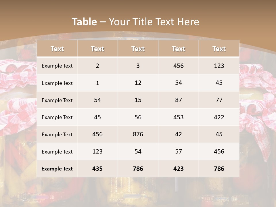 Jar Cooking Spice PowerPoint Template