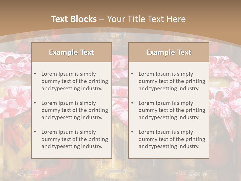 Jar Cooking Spice PowerPoint Template