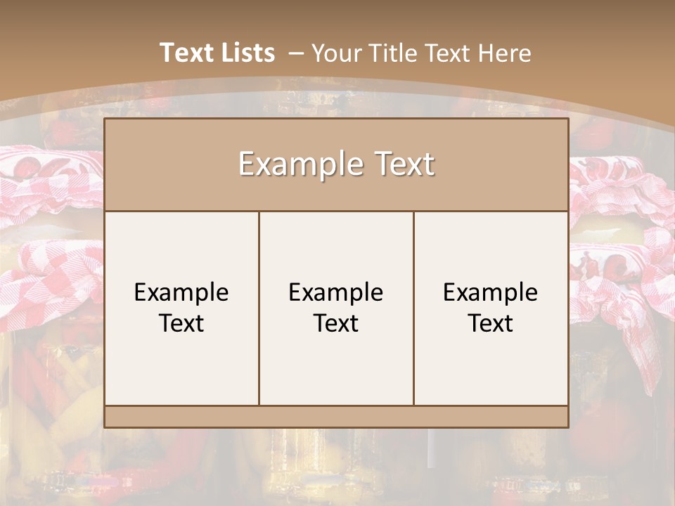 Jar Cooking Spice PowerPoint Template