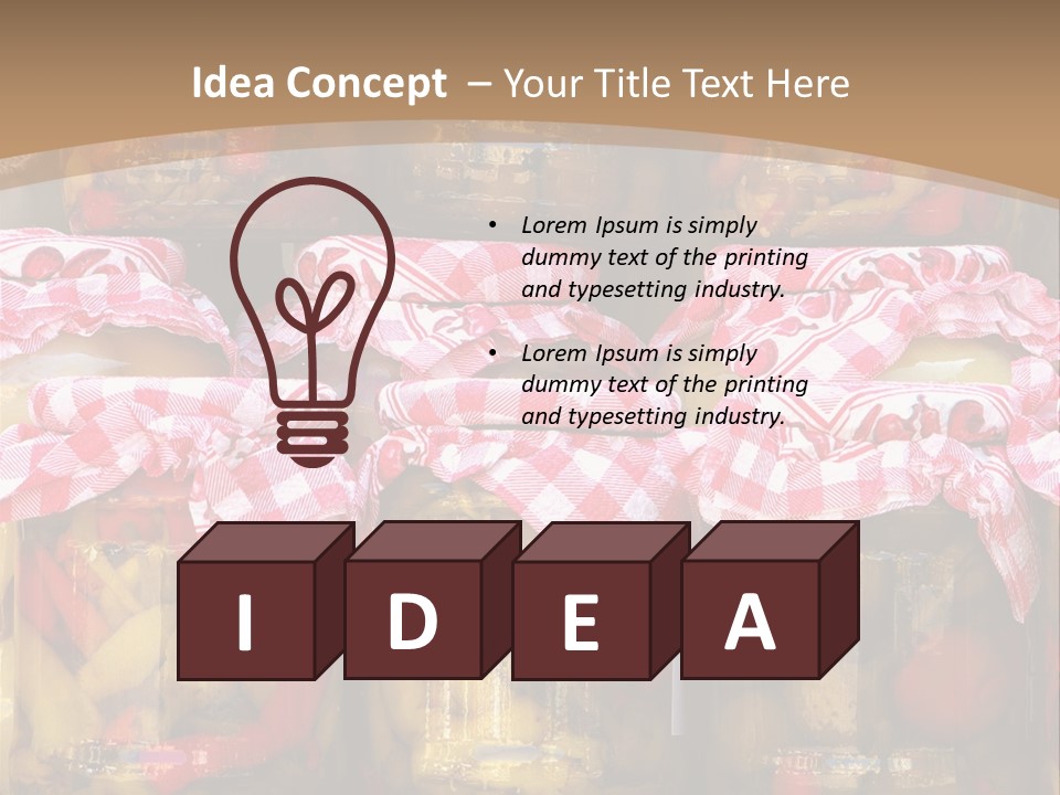 Jar Cooking Spice PowerPoint Template